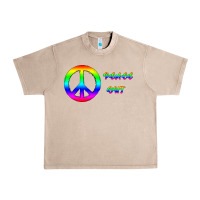 French Oak Peace Out Urban Heavy Tee - Bettercallsaul