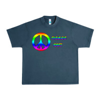 Midnight Navy Peace Out Urban Heavy Tee - Bettercallsaul