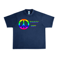 Navy Peace Out Urban Heavy Tee - Bettercallsaul