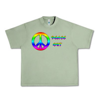 Oil Green Peace Out Urban Heavy Tee - Bettercallsaul
