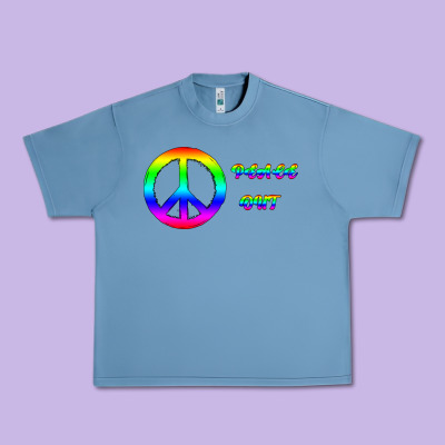 Peace Out Urban Heavy Tee Designed By Bettercallsaul