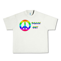 Pistachio Peace Out Urban Heavy Tee - Bettercallsaul