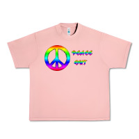 Salmon Peace Out Urban Heavy Tee - Bettercallsaul