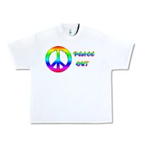 White Peace Out Urban Heavy Tee - Bettercallsaul