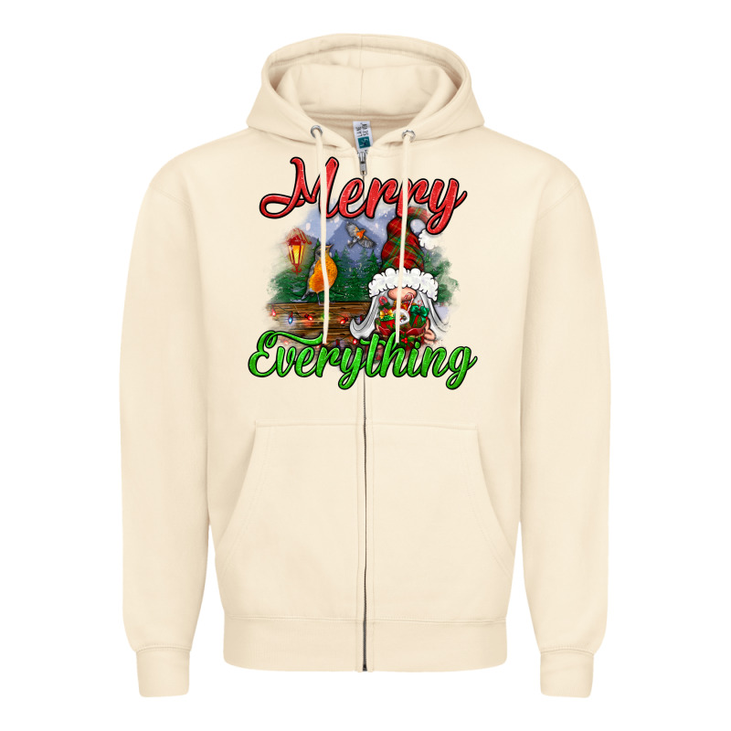 Merry Everything Zipper Hoodie by BundleAndBundleShop | Teevron
