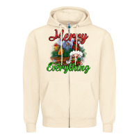 Sandshell merry everything Zipper Hoodie - BundleAndBundleShop