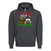 Smoke merry everything Zipper Hoodie - BundleAndBundleShop