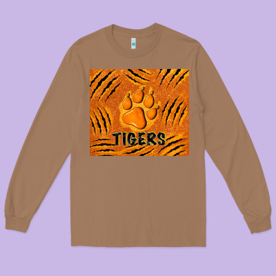 Tiger Paws Long Sleeve Tee Designed By Tumblerdesignbyshophia