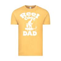 Vintage Mustard Reel Cool Dad fathers day fishing adventure Vintage Tee - tuanDangUi