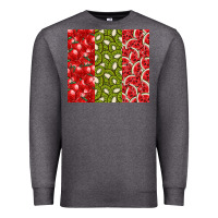 Charcoal Heather summer fruits Premium Sweatshirt - CowhideDigitalArt