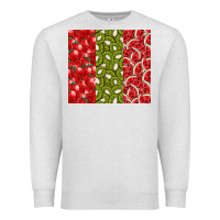 Oatmeal Heather summer fruits Premium Sweatshirt - CowhideDigitalArt
