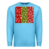 Ocean Blue summer fruits Premium Sweatshirt - CowhideDigitalArt
