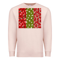 Pale Pink summer fruits Premium Sweatshirt - CowhideDigitalArt