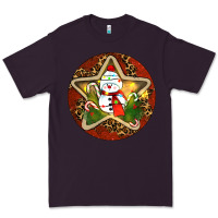 Plum Snowman Christmas Premium Tee - RanaPortraitStore
