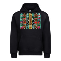 Black football serape cowhide turquoise glitter  brushstrokes Urban Hoodie - Artiststas