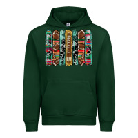 Forest Green football serape cowhide turquoise glitter  brushstrokes Urban Hoodie - Artiststas