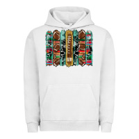 Pigment Lunar Rock football serape cowhide turquoise glitter  brushstrokes Urban Hoodie - Artiststas
