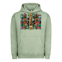 Pigment Oil Green football serape cowhide turquoise glitter  brushstrokes Urban Hoodie - Artiststas