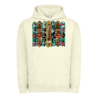 Pigment Pistachio football serape cowhide turquoise glitter  brushstrokes Urban Hoodie - Artiststas