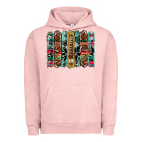 Pigment Salmon football serape cowhide turquoise glitter  brushstrokes Urban Hoodie - Artiststas
