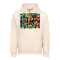 Sandshell football serape cowhide turquoise glitter  brushstrokes Urban Hoodie - Artiststas