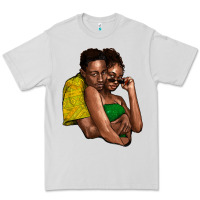 Dove Grey black couple Premium Tee - NancyCooperArtShop