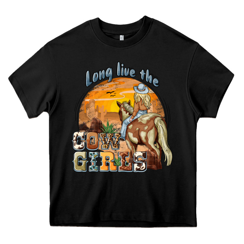 Long Live The Cowgirls Heavy Core Tee by NancyCooperArtShop | Teevron