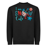 Black i am snow cute Heavyweight Sweatshirt - OliviaCreatesArt