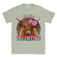 Matcha hello valentine highland cow Classic Tee - RanaPortraitStore
