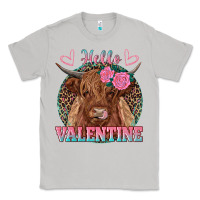 Moon Dust hello valentine highland cow Classic Tee - RanaPortraitStore