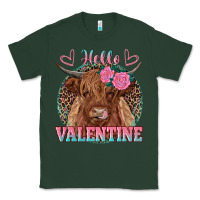 Sports Green hello valentine highland cow Classic Tee - RanaPortraitStore