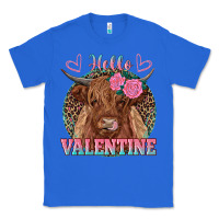 True Royal hello valentine highland cow Classic Tee - RanaPortraitStore