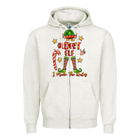 Oatmeal Heather im the oldest elf i make the rules Zipper Hoodie - FaDigitalArtStudio