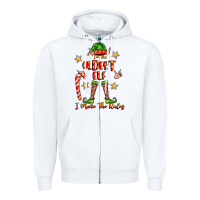 White im the oldest elf i make the rules Zipper Hoodie - FaDigitalArtStudio