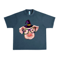 Midnight Navy pig with halloween Urban Heavy Tee - RanaPortraitStore