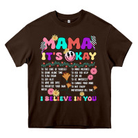 Chocolate Brown mama it's okay Heavy Core Tee - JahusDesignShop