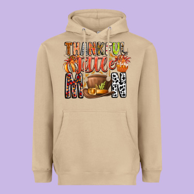 Thankful Little Mon Heavyweight Hoodie Designed By Cowhidedigitalart