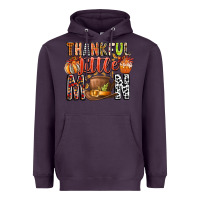 Plum Thankful Little Mon Heavyweight Hoodie - CowhideDigitalArt