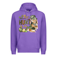 Purple The Hunt Is On Premium Hoodie - BundleAndBundleShop