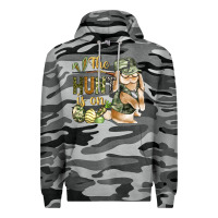 Slate Camo The Hunt Is On Premium Hoodie - BundleAndBundleShop