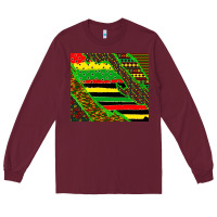 Burgundy juneteetnh brush Long Sleeve Tee - TumblerDesignByShophia