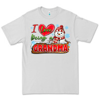 Dove Grey i love being a grandma Premium Tee - MaliasSmallBusiness