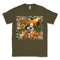 Army Green Fall baby cow Classic Tee - RanaPortraitStore