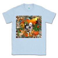 Dusty Blue Fall baby cow Classic Tee - RanaPortraitStore
