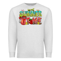Oatmeal Heather summer time Premium Sweatshirt - CowhideDigitalArt