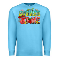 Ocean Blue summer time Premium Sweatshirt - CowhideDigitalArt