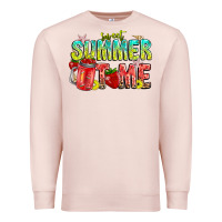 Pale Pink summer time Premium Sweatshirt - CowhideDigitalArt