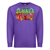 Purple summer time Premium Sweatshirt - CowhideDigitalArt