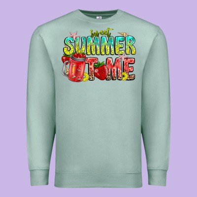Summer Time Premium Sweatshirt Designed By Cowhidedigitalart