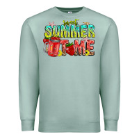Seafoam summer time Premium Sweatshirt - CowhideDigitalArt